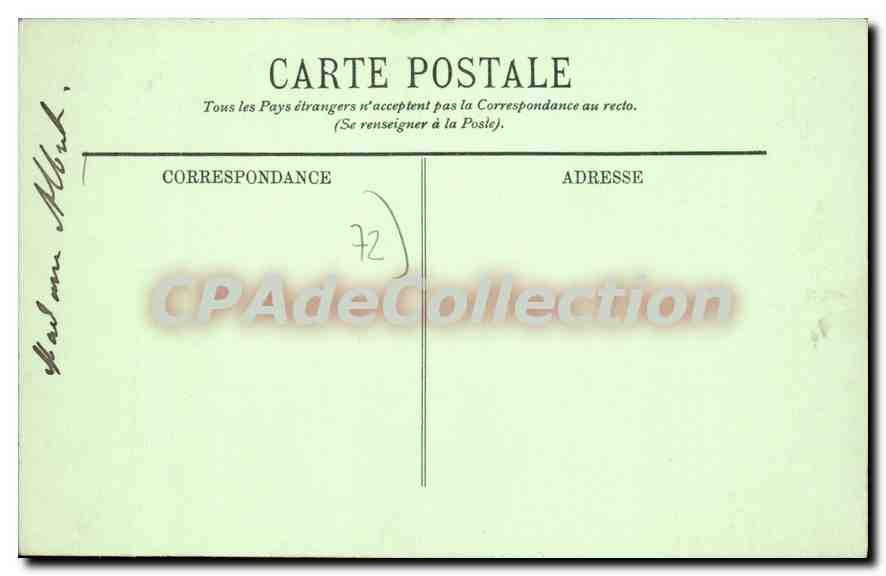 CPA Le Mans La Rue Gambetta Et La Rue Du Cornet — Rückseite