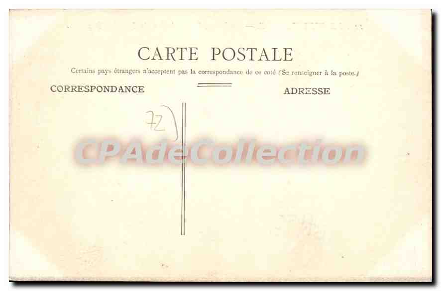 CPA Le Mans La Place St Michel Et La Maison Scarron — Verso