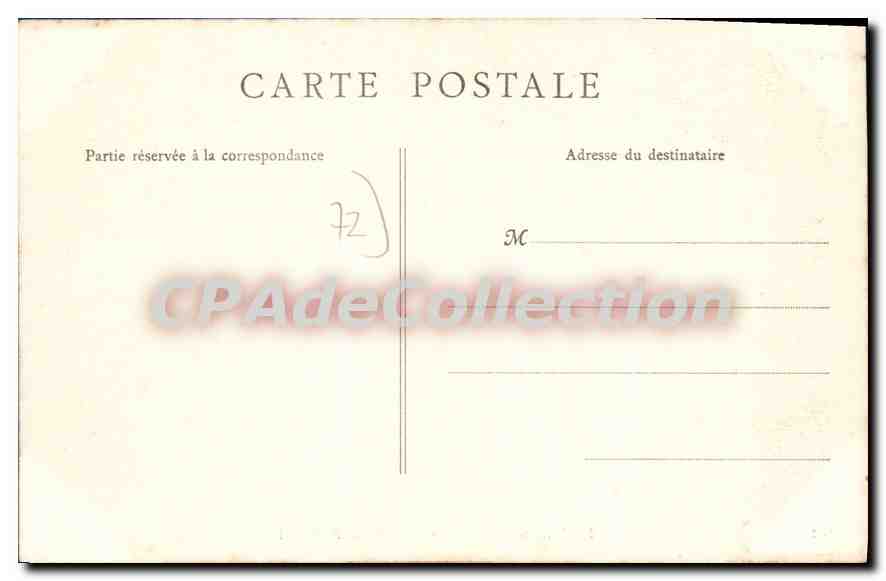CPA Le Mans Eglise Saint Martin Pontlieue — Verso