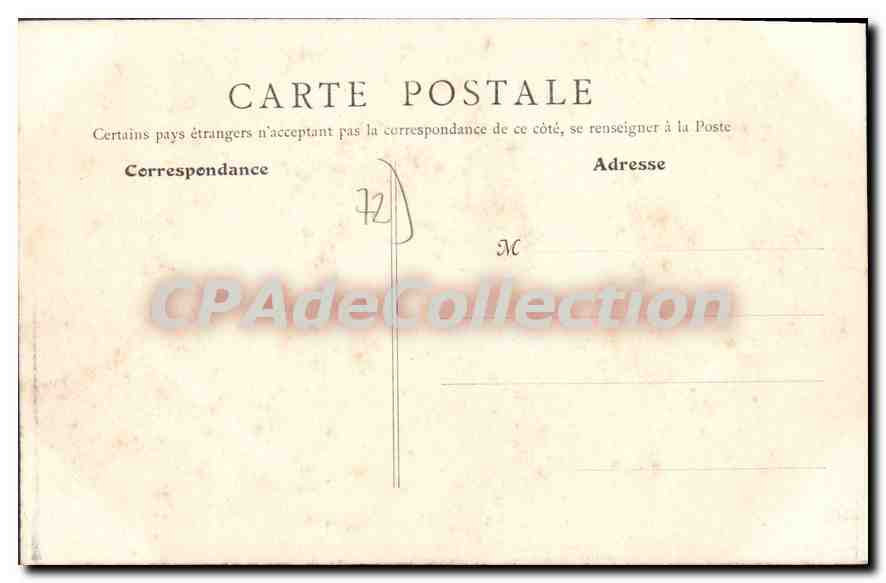 CPA Le Mans L'Abbaye De I'Epau — Rückseite