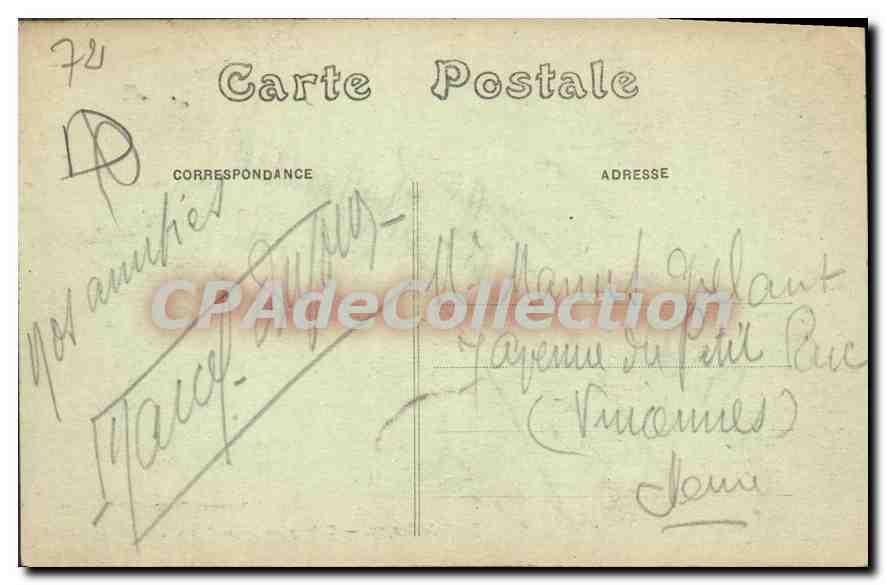CPA Foret De Bercey Coin Pittoresque La Source Hermitière — Verso