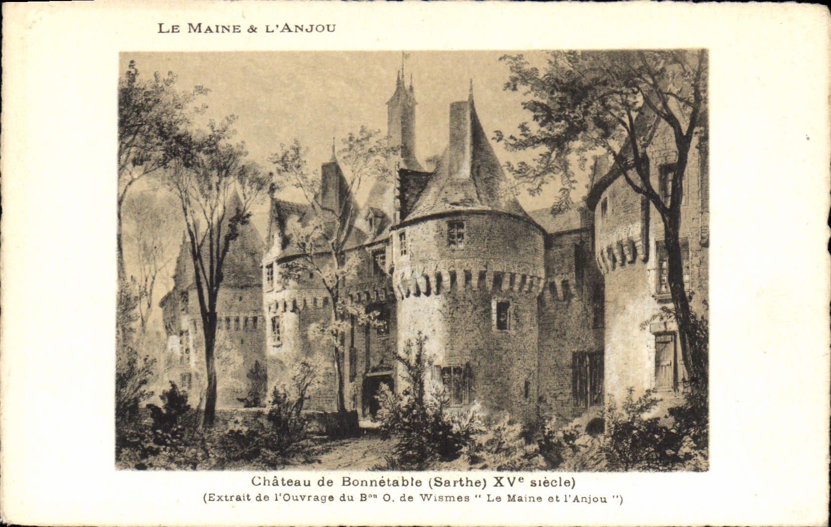 CPA Chateau De Bonnetable Le Maine L'Anjou