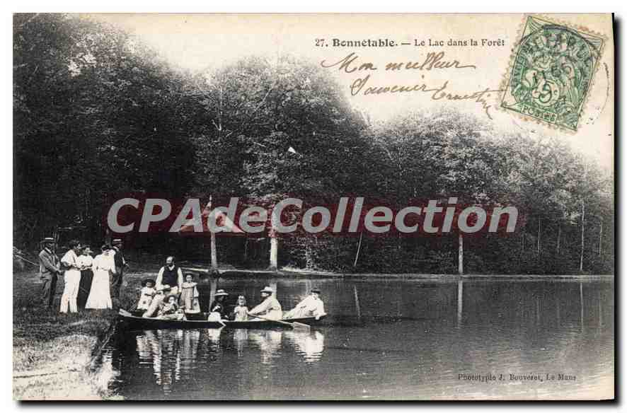 CPA Bonnetable Le Lac Dans La Foret