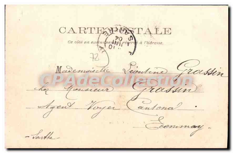 Ballon — Calvaire et Château — Phototype J. Bouveret, Le Mans — Reverso