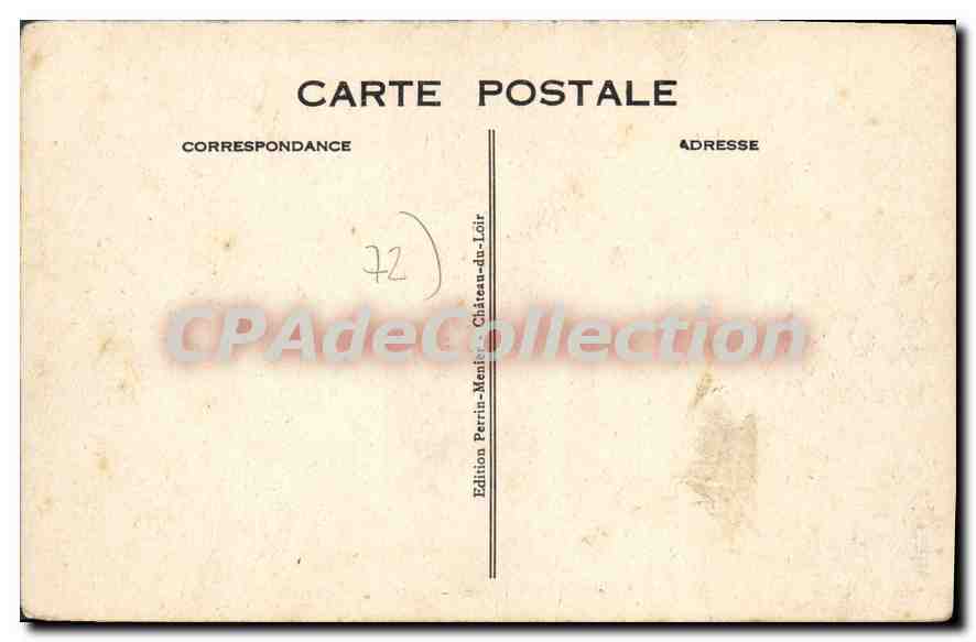 CPA Aubigne Racan Le Pont De Varennes — Back
