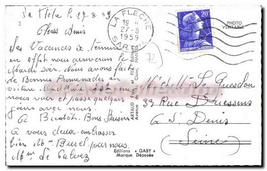 CPA Solesmes — Verso