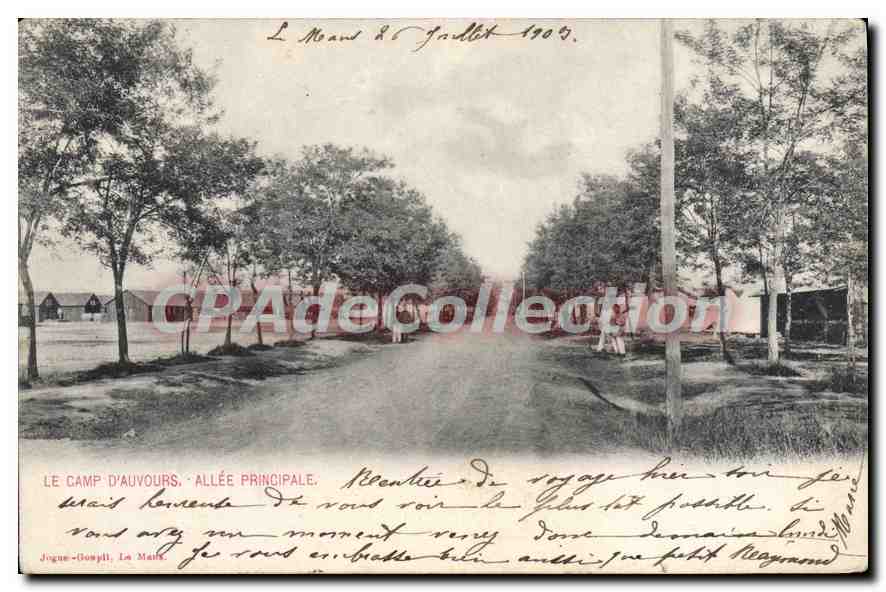 CPA Le Camp D'Auvours Allee Principale