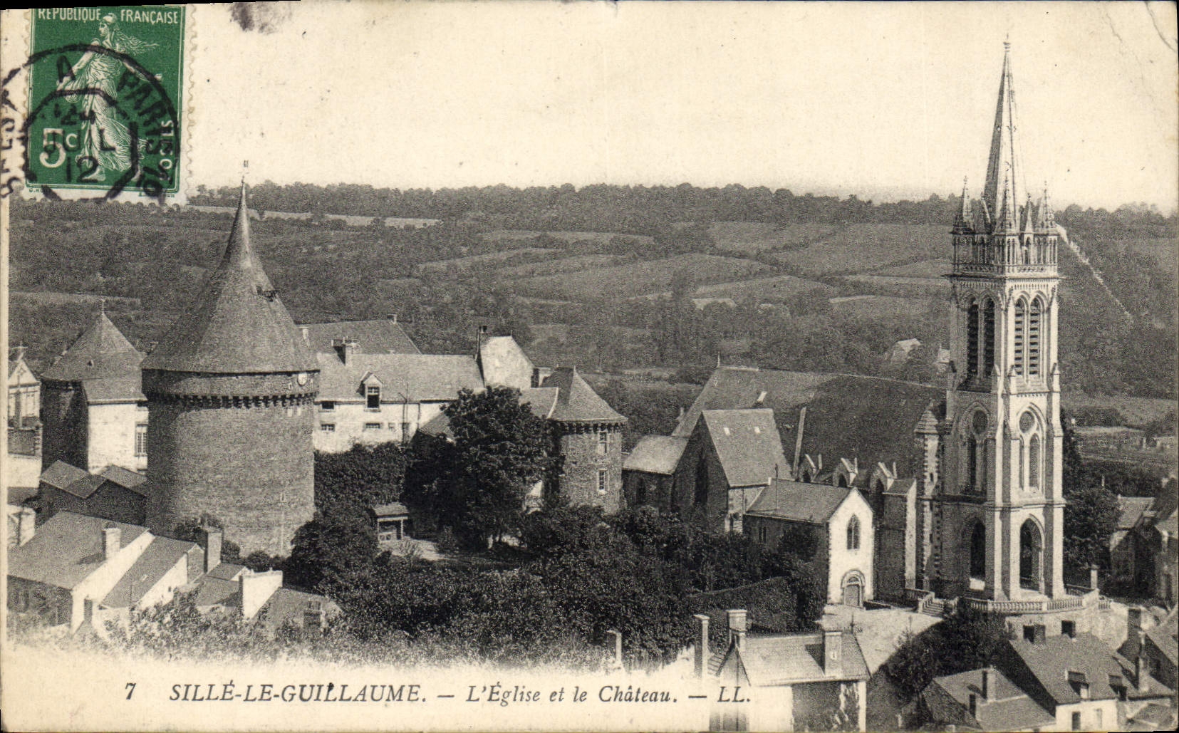 CPA Sille Le Guillaume L'Eglise Et Le Château