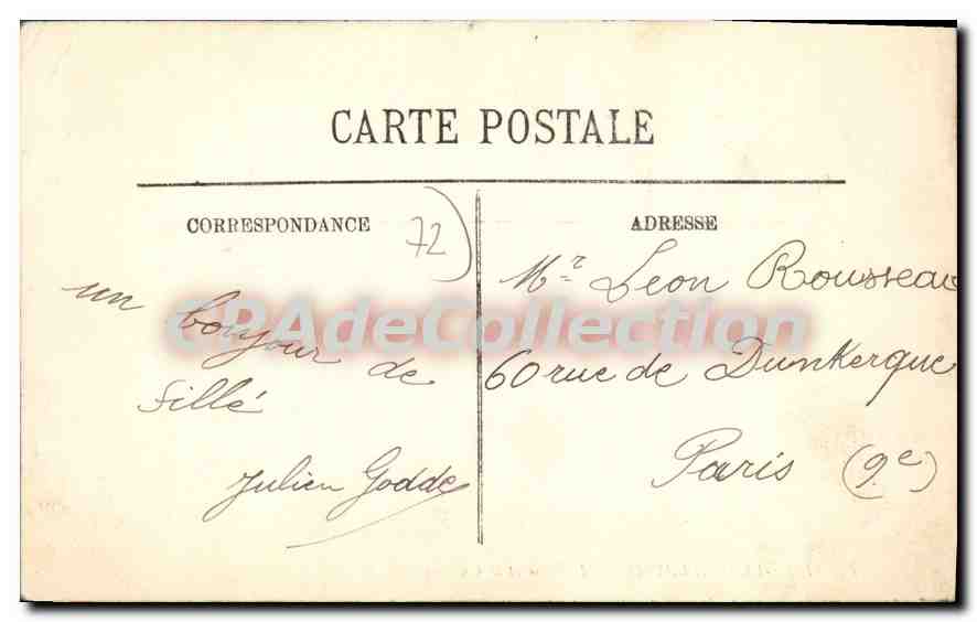 CPA Sille Le Guillaume L'Eglise Et Le Château — Rückseite