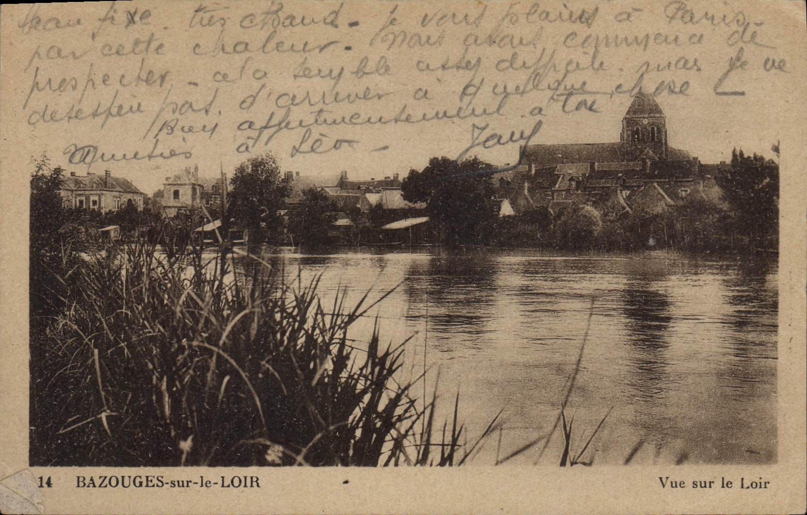 CPA Bazouges Sur Le Loir Vue Sur Le Loir