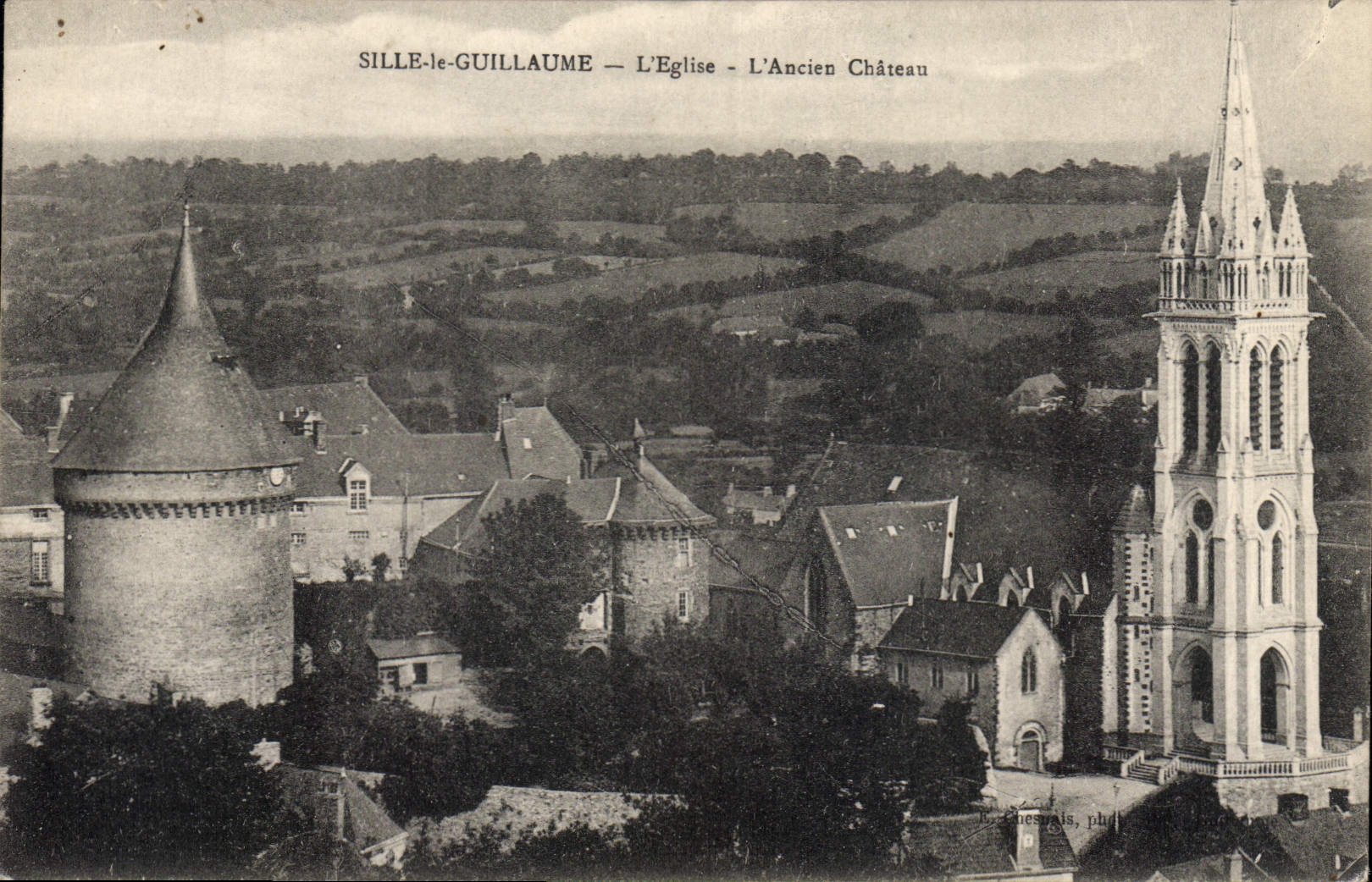 CPA Sille Le Guillaume L'Eglise L'Ancien Chateau