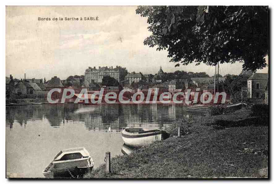 CPA Bords De La Sarthe A Sablé