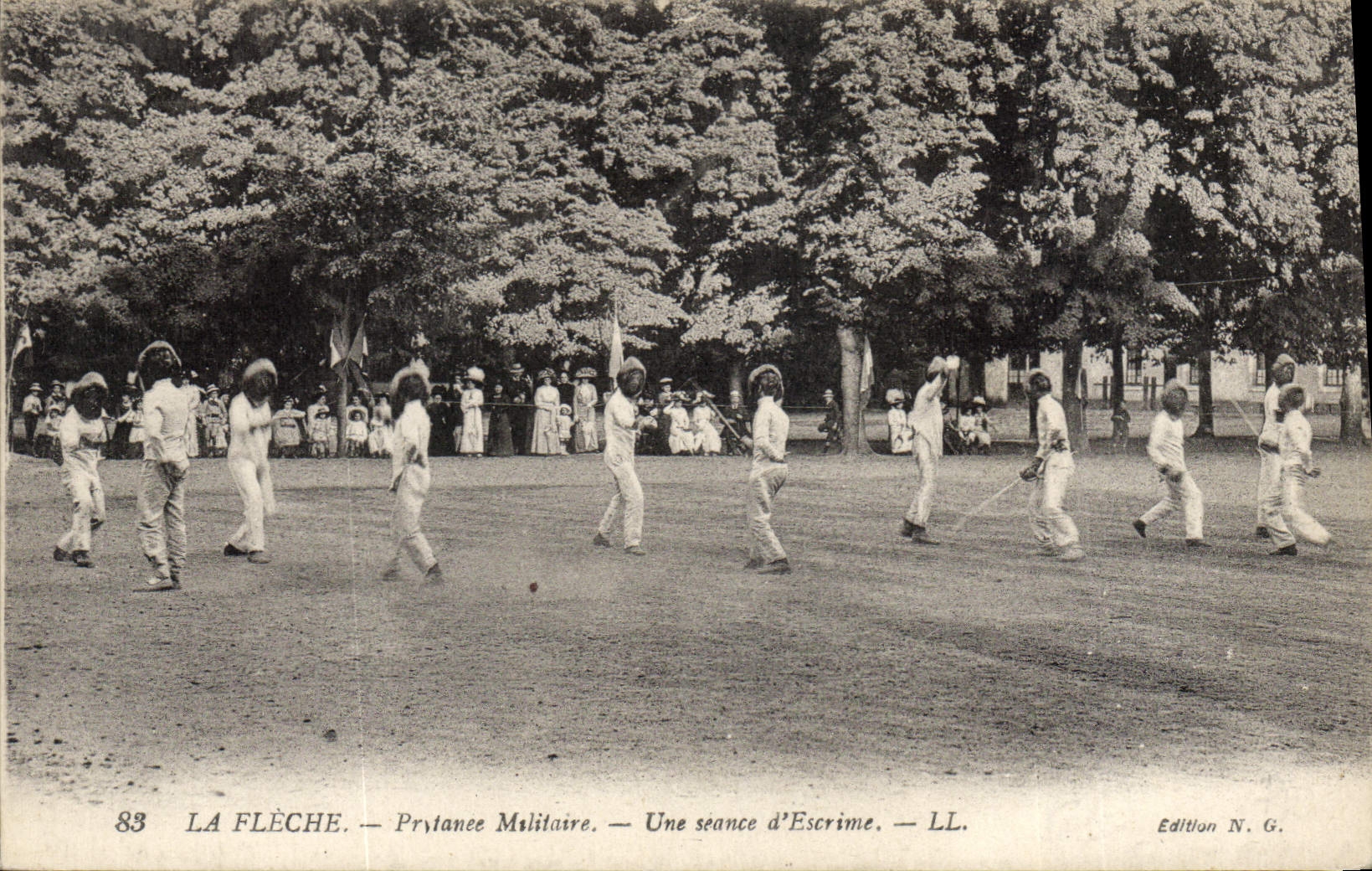 La Flèche — Prytanée Militaire — Une séance d’escrime — Édition N.G.