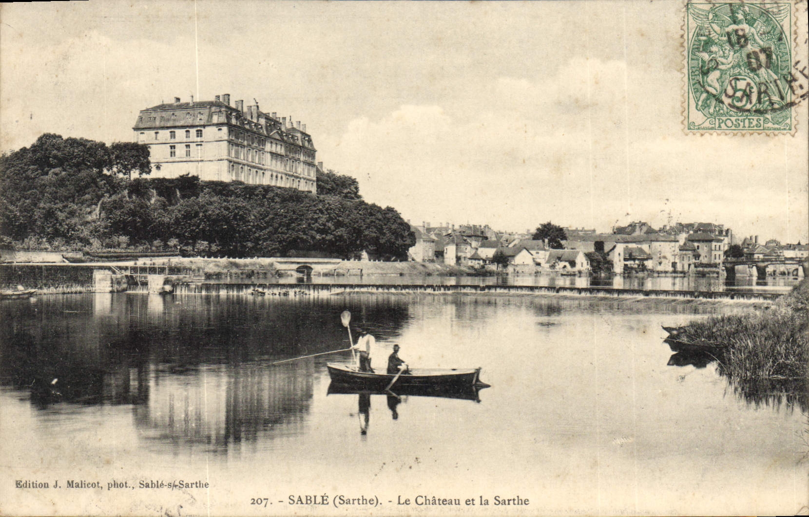 CPA Sablé Le Chateau Et La Sarthe