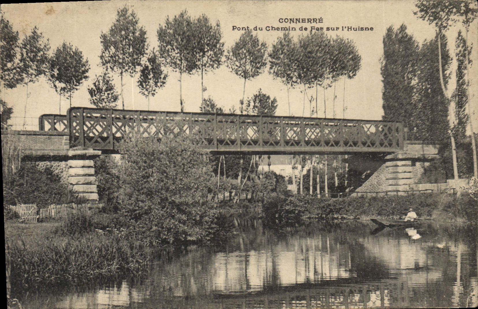 CPA Connerré Pont Du Chemin De Fer Sur I'Huisne