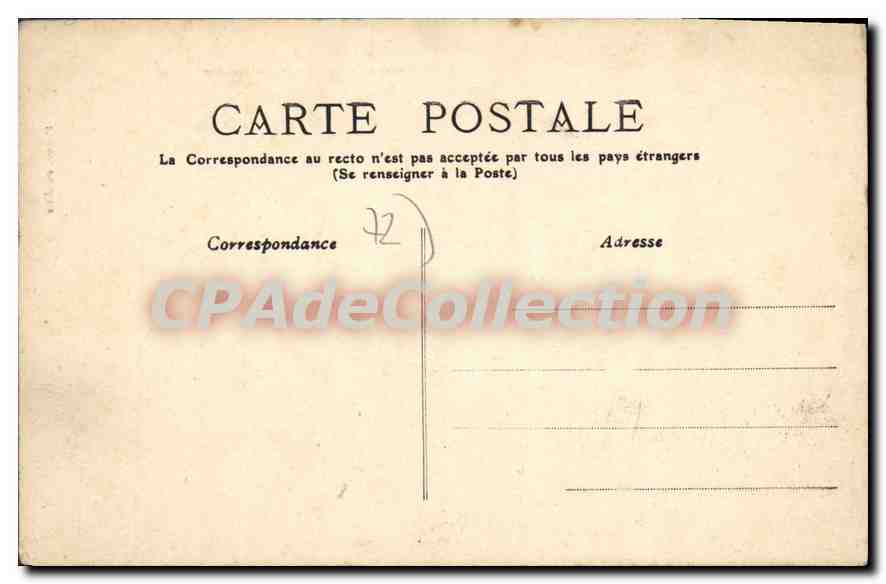 CPA Connerré Pont Du Chemin De Fer Sur I'Huisne — Rückseite