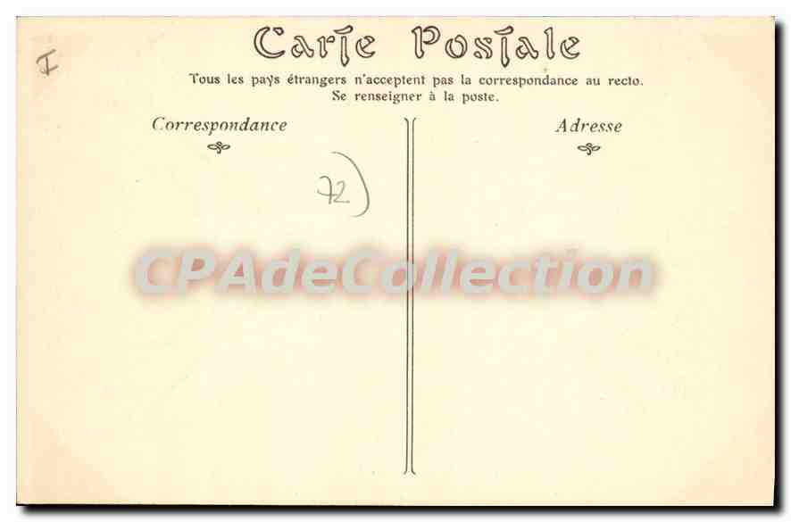 CPA Solesmes Vue Prise De La Route De Juigné — Verso