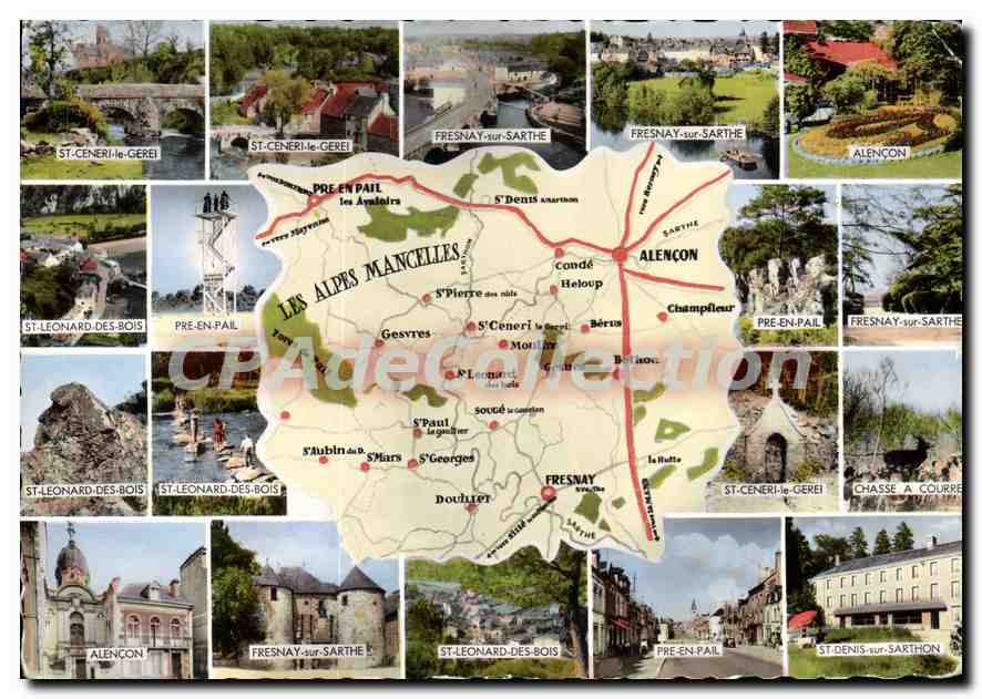 CPSM Les Alpes Mancelles