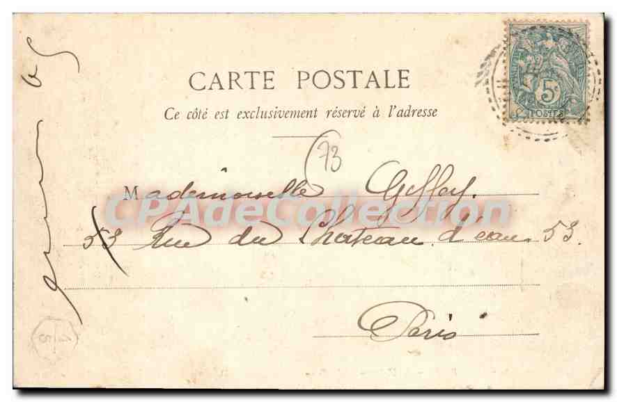 CPA Aix Les Bains Plateau Du Revard — Rückseite