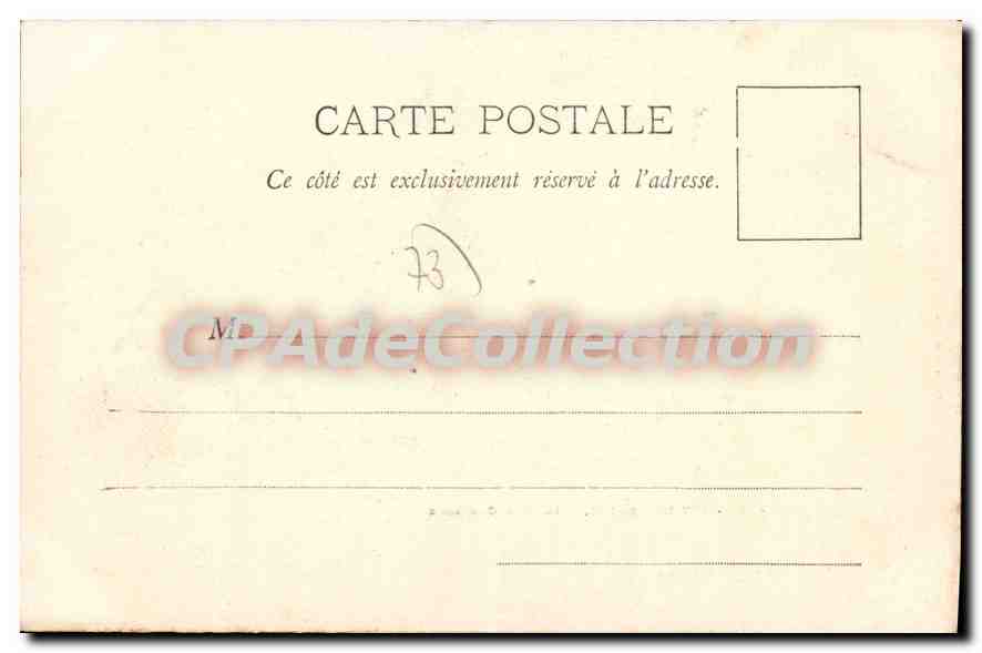 CPA Aix Les Bains La Rue Centrale — Rückseite
