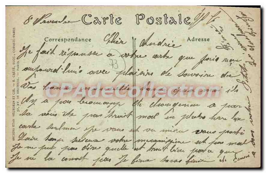 CPA Aix Les Bains La Place Du Revard — Rückseite