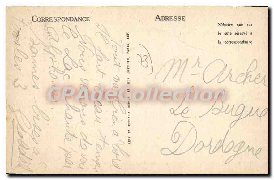 CPA Aix Les Bains Musee Lamartine Ancienne Pension Chabert Elvire — Rückseite
