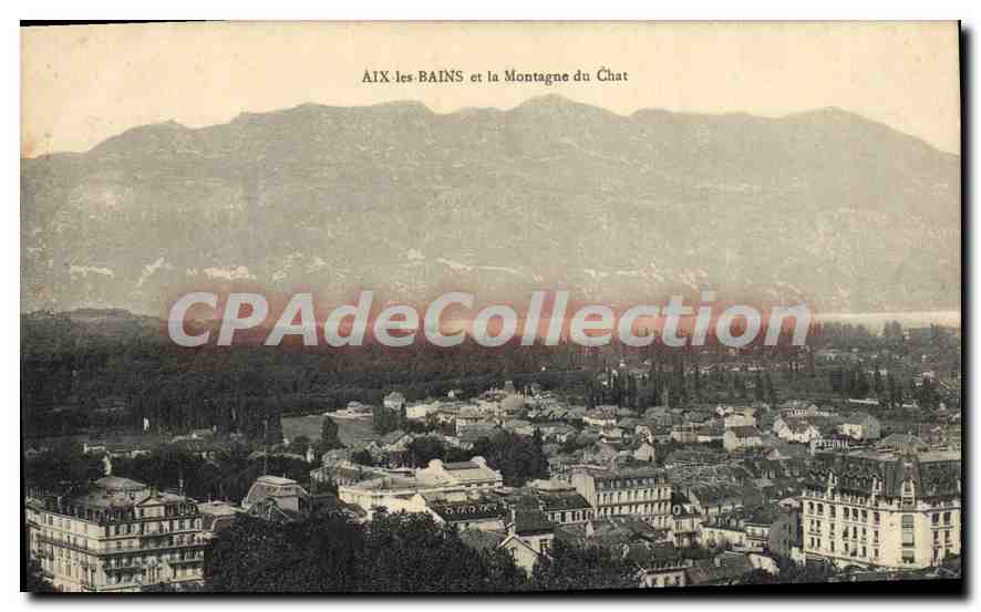 CPA Aix Les Bains Et La Montagne Du Chat