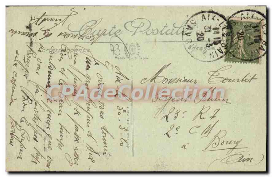 Aix-les-Bains — Lago de Bourget — El Gran Puerto — Séleucia, n° 116 — Reverso
