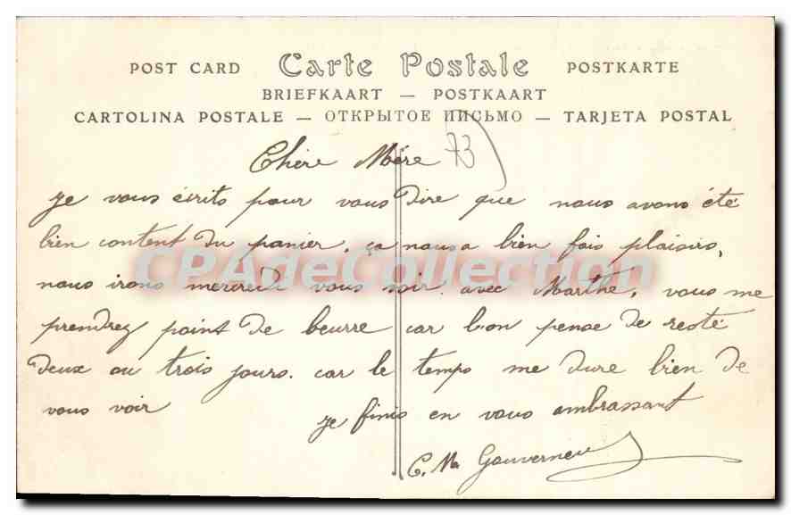 CPA Aix Les Bains Splendide Hotel Royal Et Excelsior — Rückseite