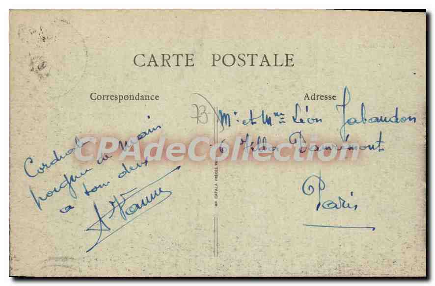 CPA Aix Les Bains Vue Generale — Rückseite