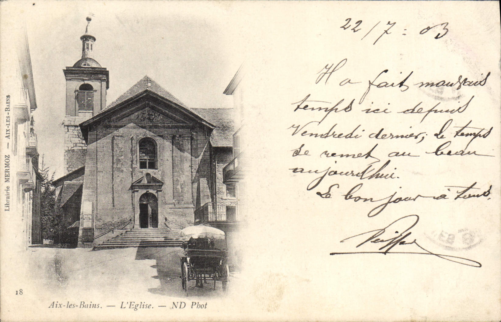 CPA Aix Les Bains L'Eglise