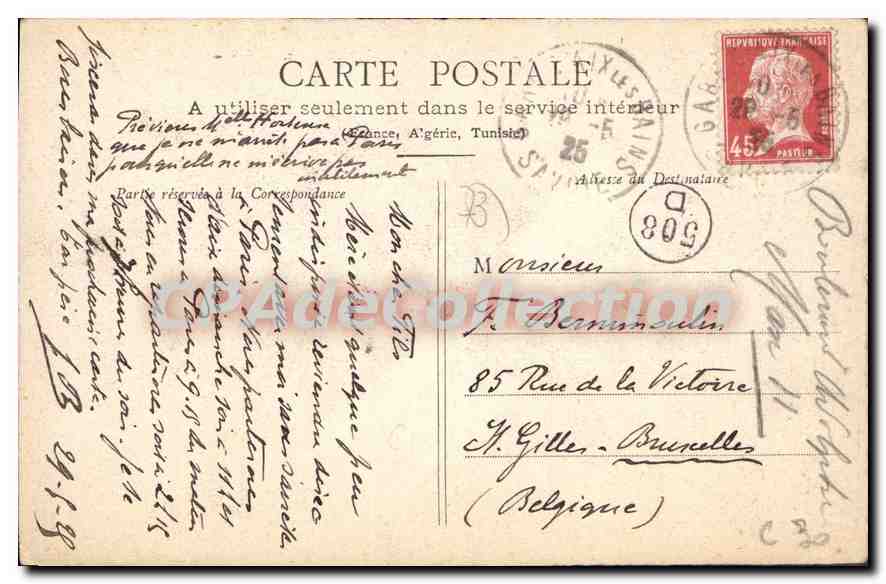 CPA Aix Les Bains Gorges Du Sierroz — Rückseite