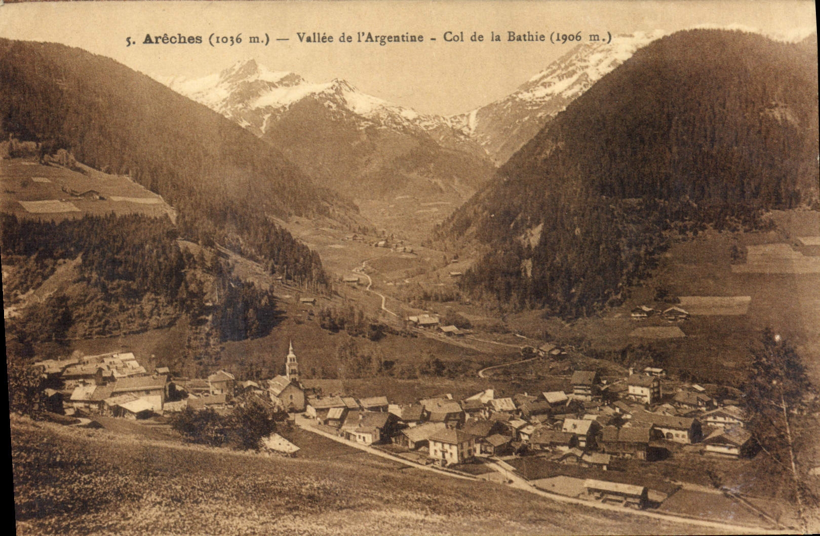 CPA Areches Vallee De I'Argentine col de la Bathie