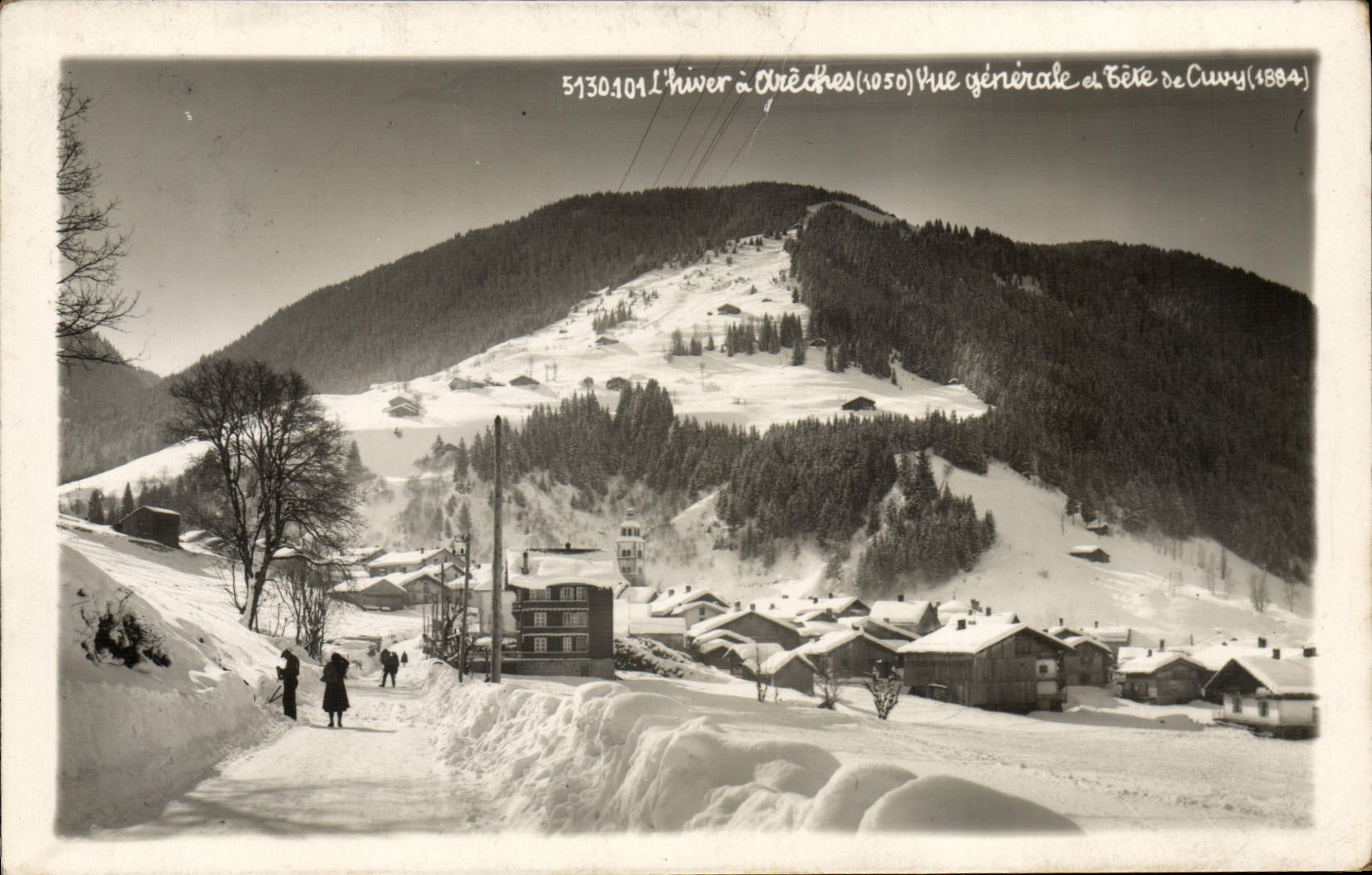 CPA Areches Vue Generale en hiver