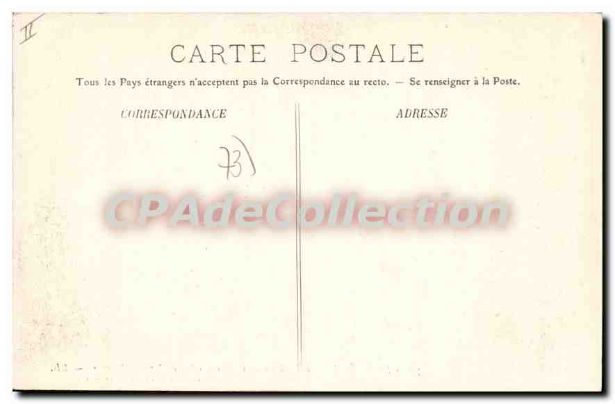 CPA Chambery Les charmelles chambre de madame de Warens — Rückseite