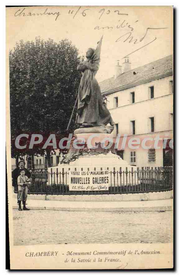 CPA Chambery Monument Commemoratif De l'annexion