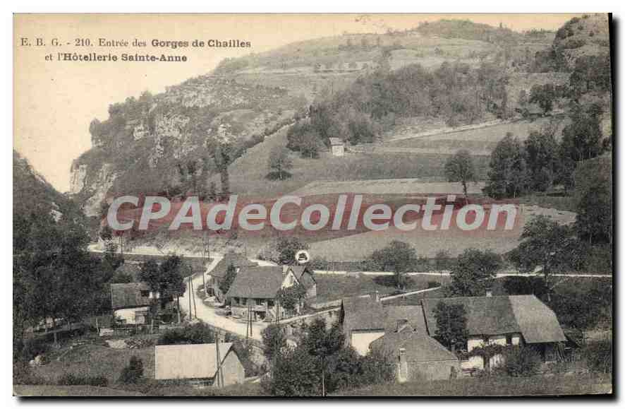 CPA Entree Des Gorges De Chailles Et I'Hotellerie Sainte Anne