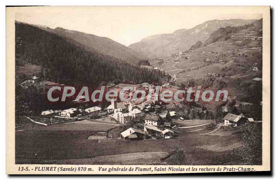 CPA Flumet Vue Generale De Saint Nicolas