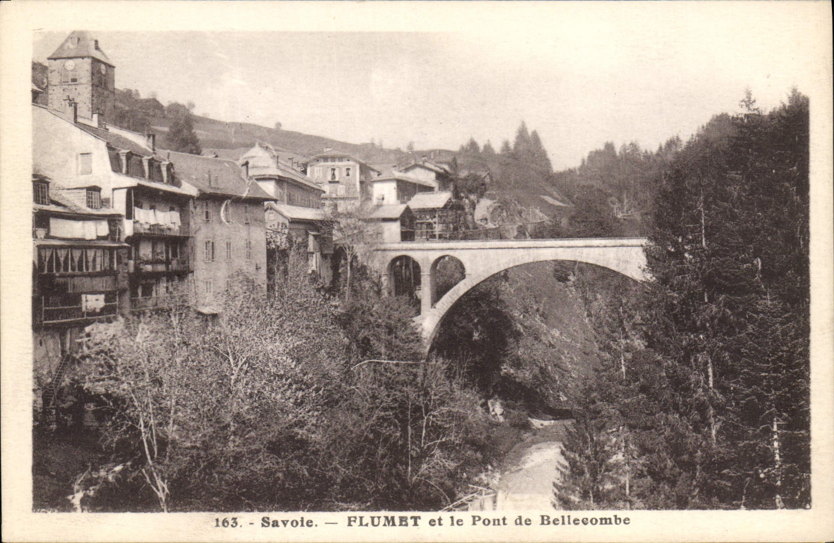 CPA Flumet Et Le Pont De Bellecombe