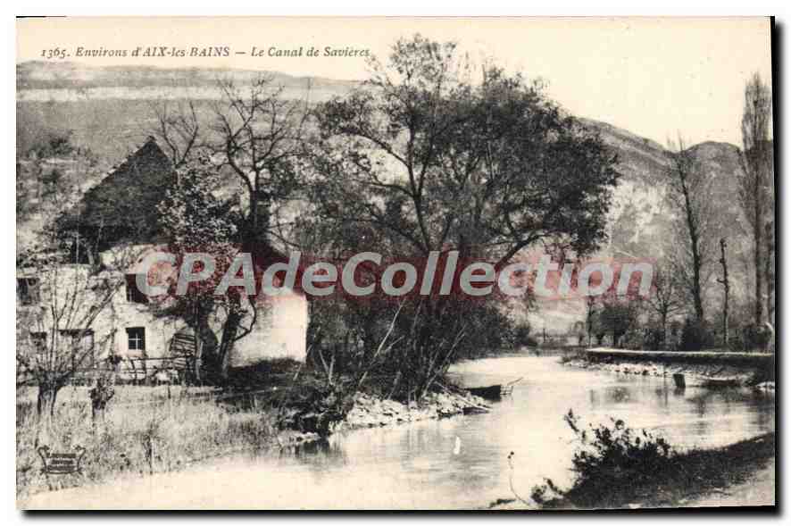 CPA Aix Les Bains Le Canal De Savieres