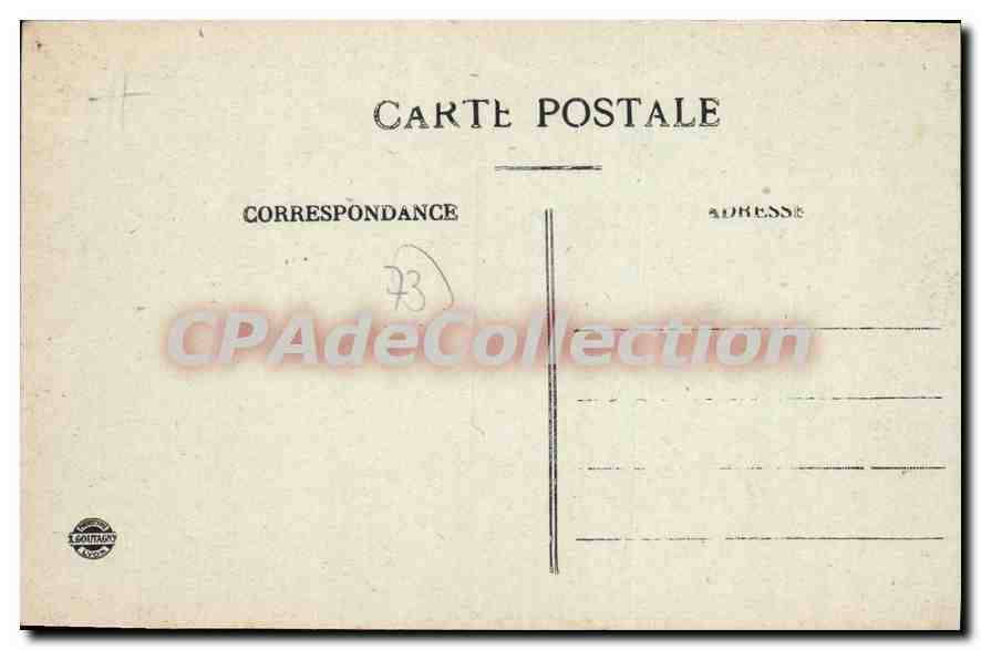 CPA Aix Les Bains Le Canal De Savieres — Rückseite