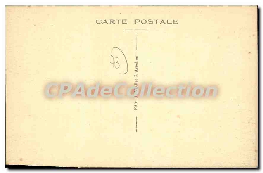 CPA Beaufort Hameau Du Praz Cime de l'Outray — Rückseite