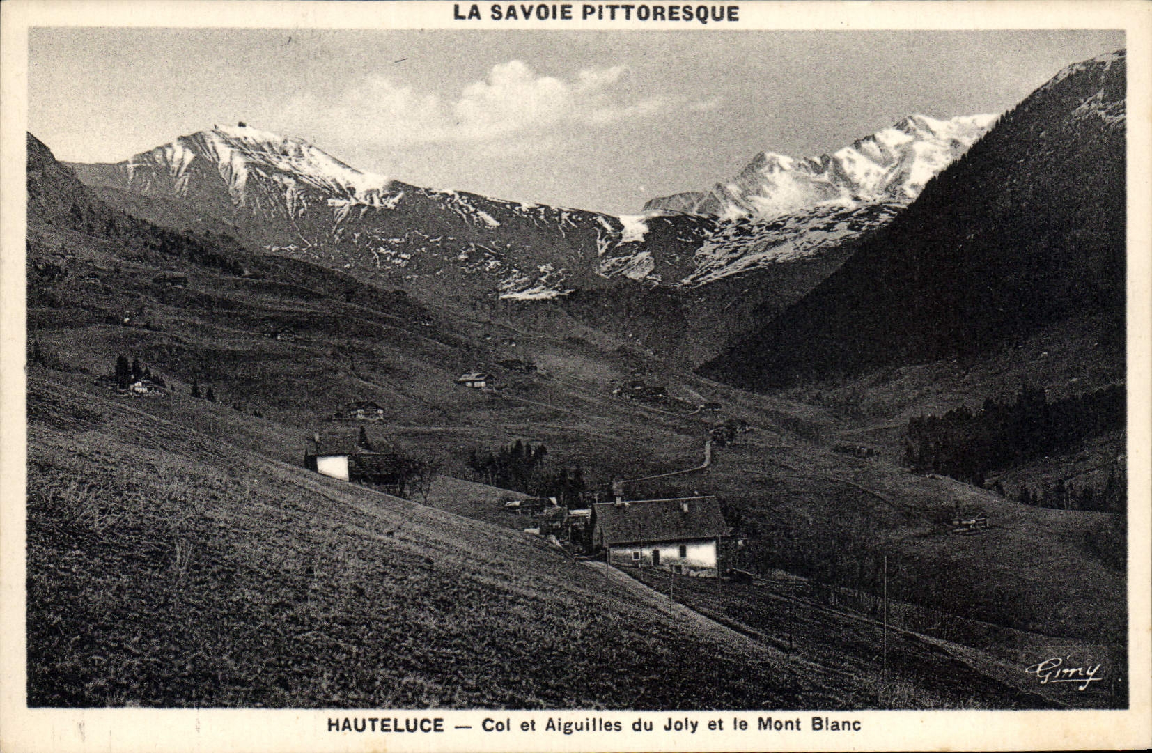 CPA Hauteluce Col Et Aiguilles Du Joly Et Le Mont Blanc