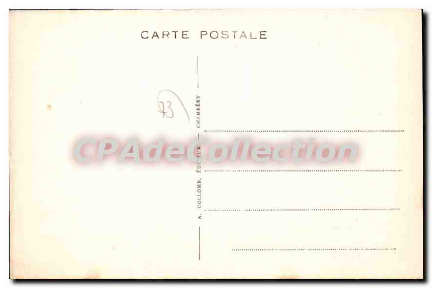 CPA Hauteluce Col Et Aiguilles Du Joly Et Le Mont Blanc — Rückseite