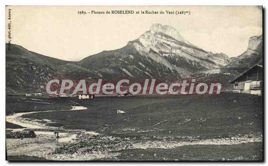CPA Plateau De Roselend Et Le Rocher Du Vent