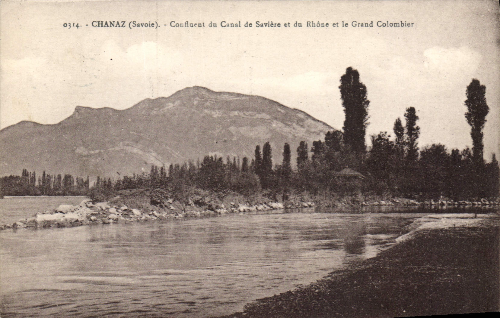 CPA Chanaz Confluent Du Canal Saviere Grand Colombier
