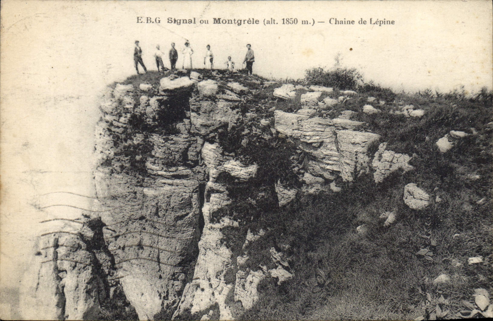 CPA Signal Ou Montgrele Chaine De Lepine