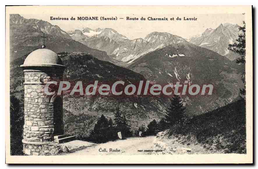 CPA Modane Route Du Charmaix Et Du Lavoir