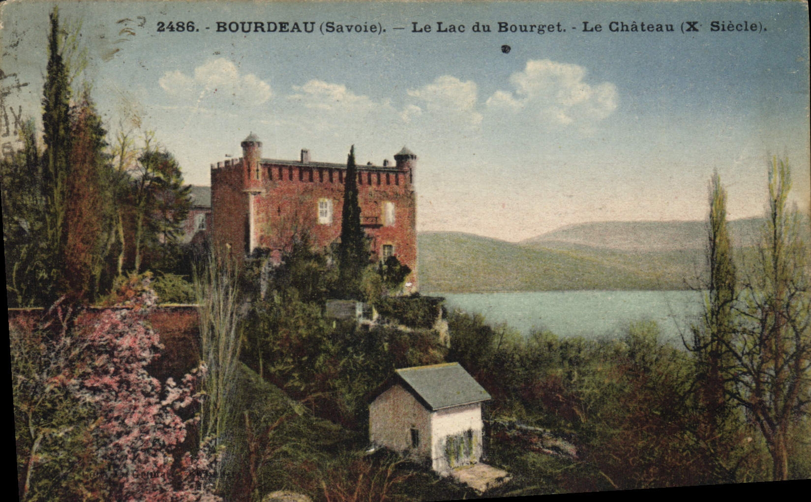 CPA Bourdeau Le Lac Du Bourget Le Château