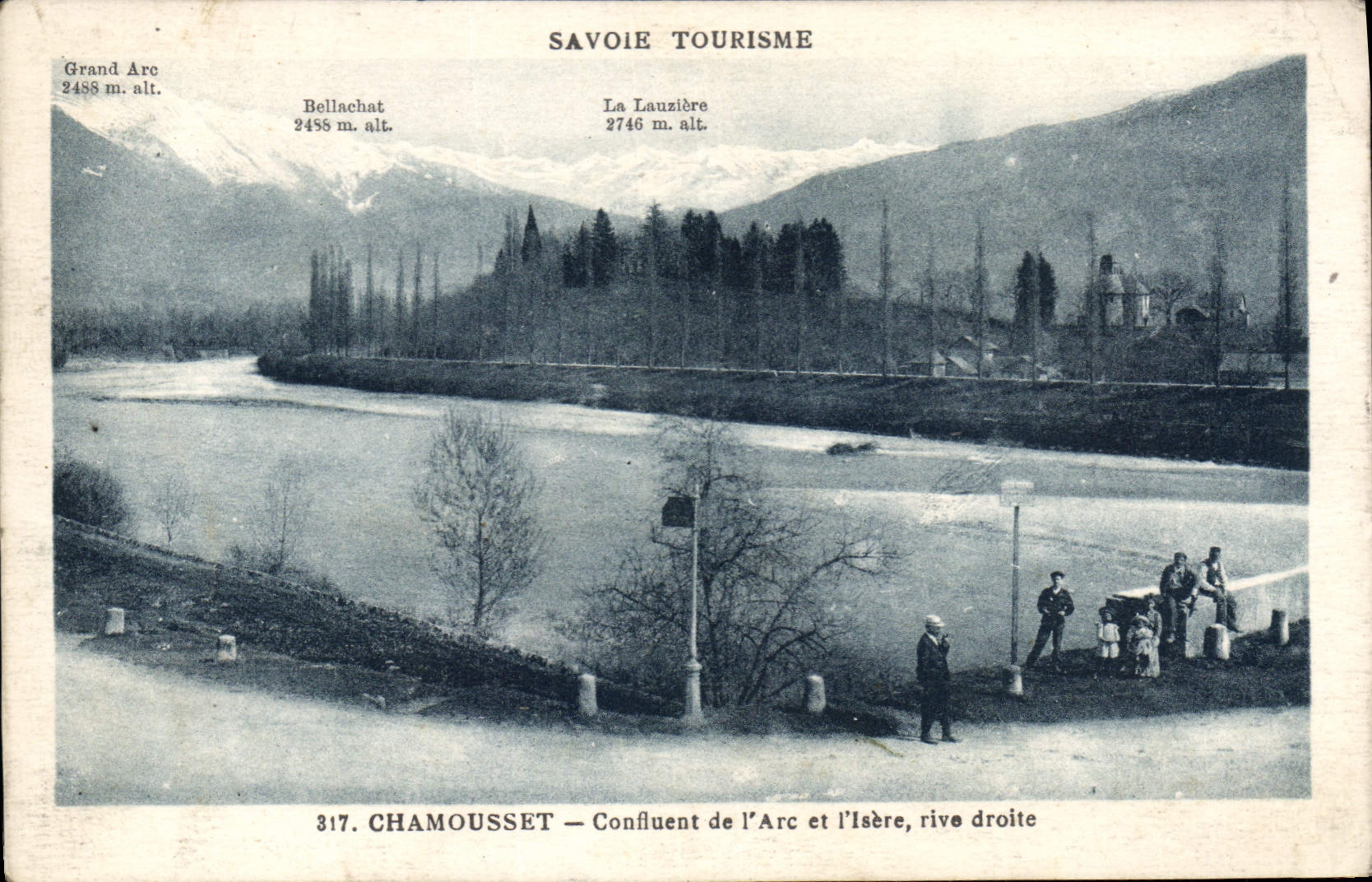 CPA Chamousset Confluent De I'Arc Et I'Isere